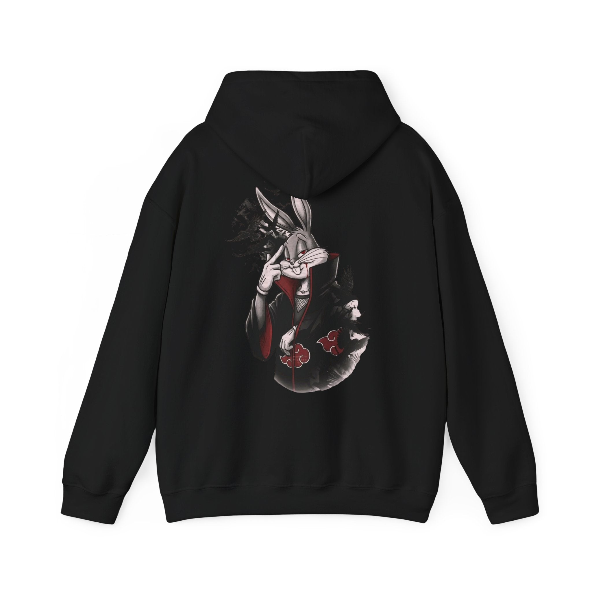 Hoodie — Dark Anime Masked Figure Back Print Sweatshirt
