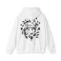 Anime Masked Eye Design Hoodie | Crow Swirl Graphic Back Print