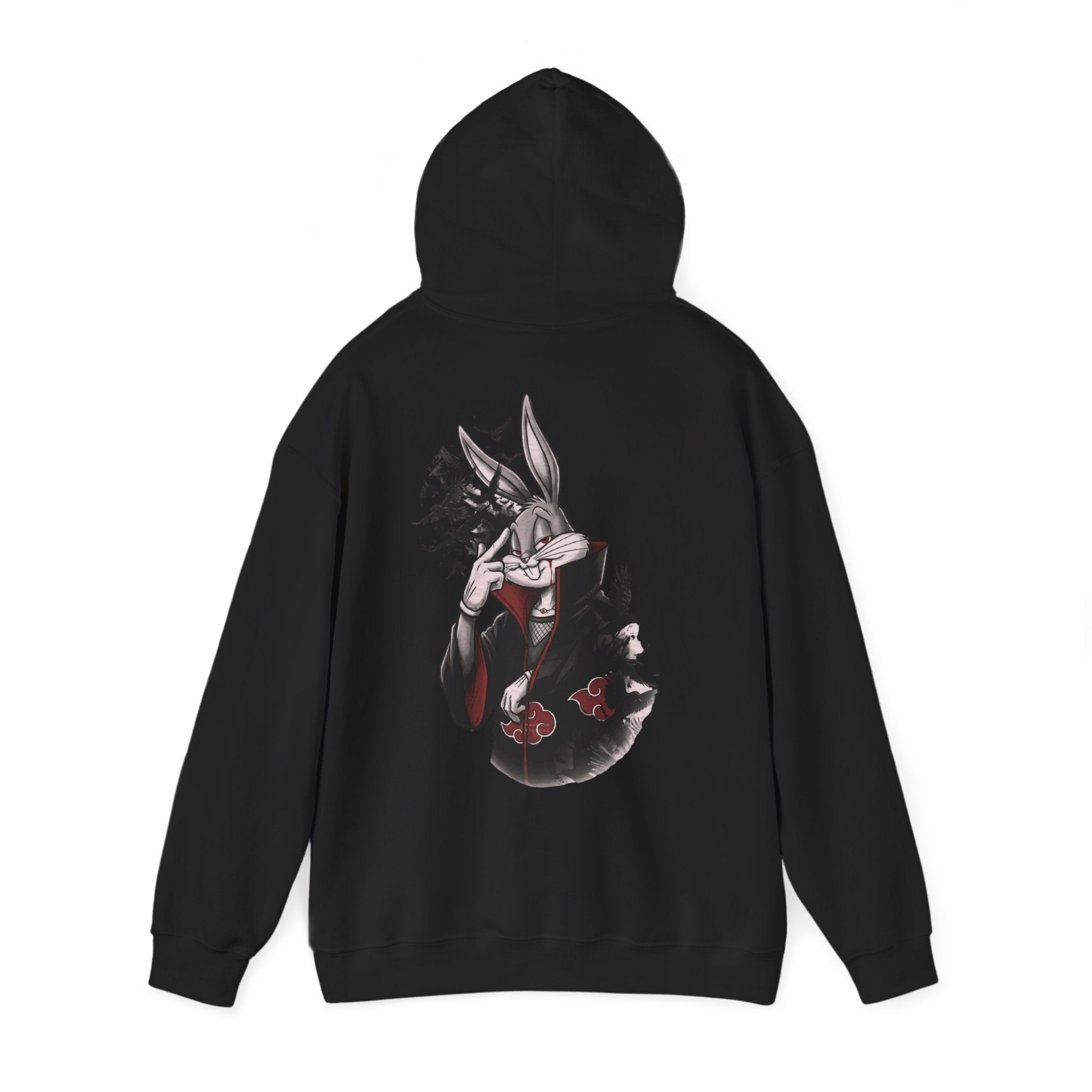 Hoodie — Dark Anime Masked Figure Back Print Sweatshirt