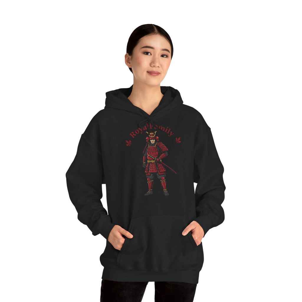 Red Samurai Armor hoodie | Dragon Back Graphic Hoodie